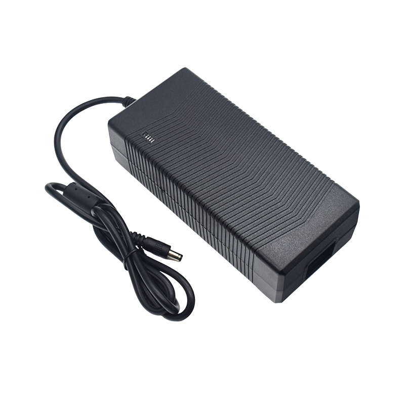 Is the output voltage and current of a desktop power adapter stable?